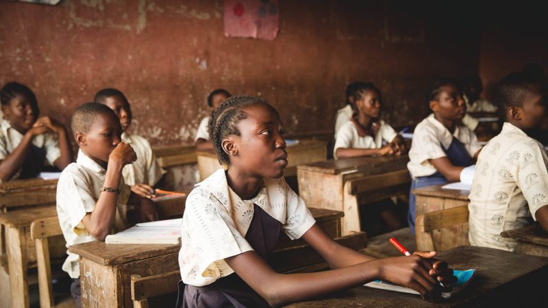 Kids in school